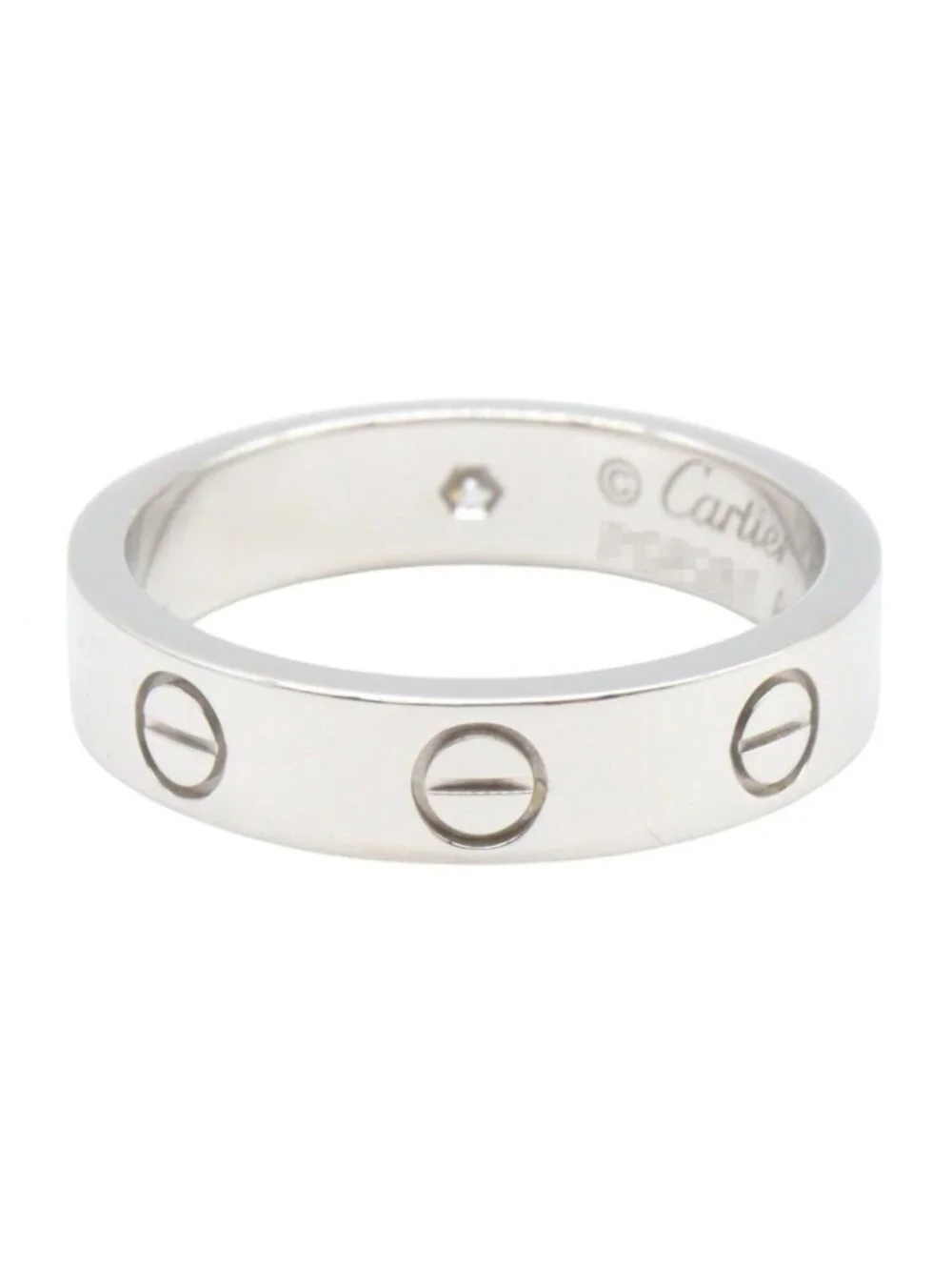 Cartier Ring Mini Love 18K White Gold Diamond
